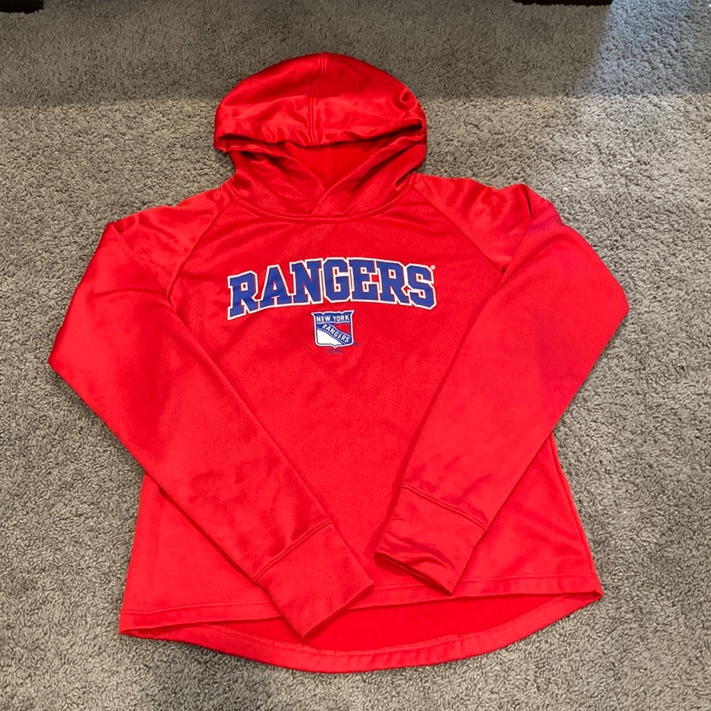 New York Rangers fleece hoodie youth Medium